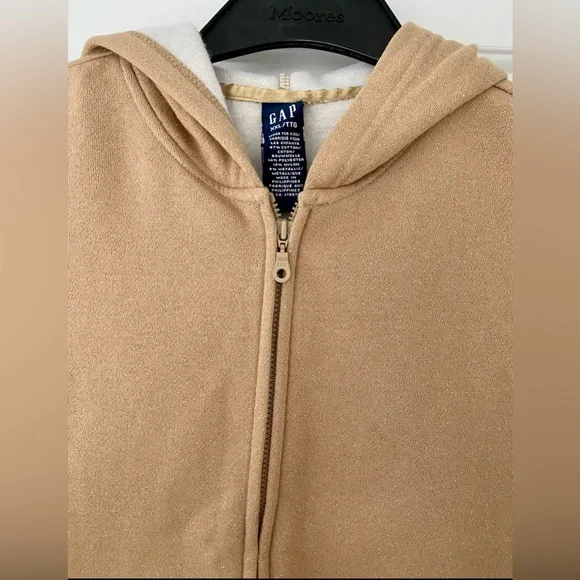 Gap Gold Sparkle Zip-Up Hoodie (Youth) - Picture 2 of 3